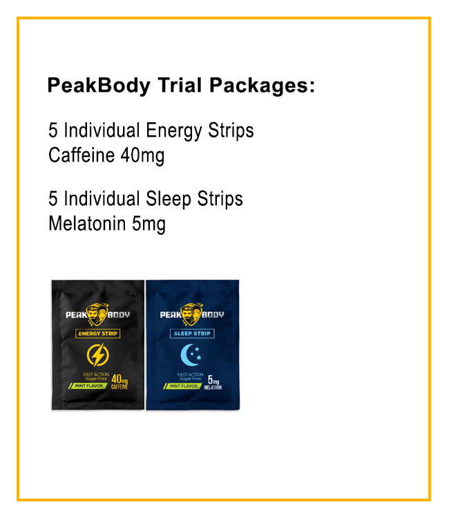 Peakbody Energy and Sleep Strips