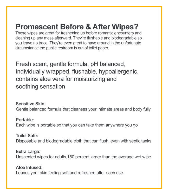 Promescent Clean Wipes