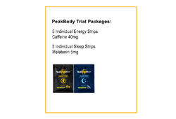 Peakbody Energy and Sleep Strips