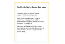 PeakBody Sex Lube